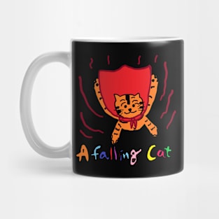 a falling cat Mug